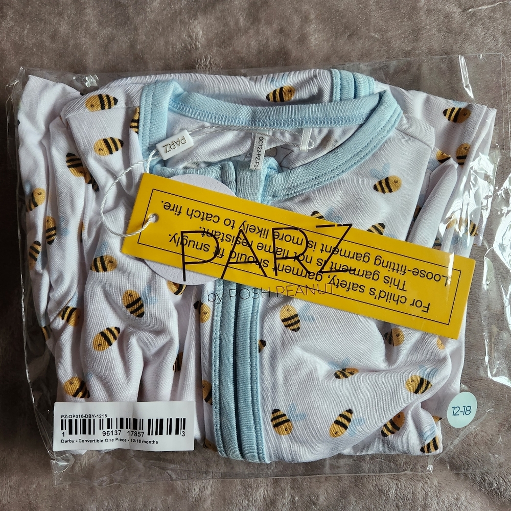 Posh Peanut Parz collection darby convertible one piece 12-18 months
